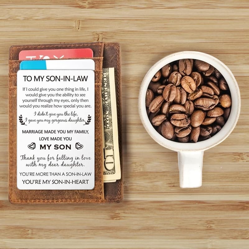 Future Son-in-Law Wallet Insert Card - Perfect Wedding Gift