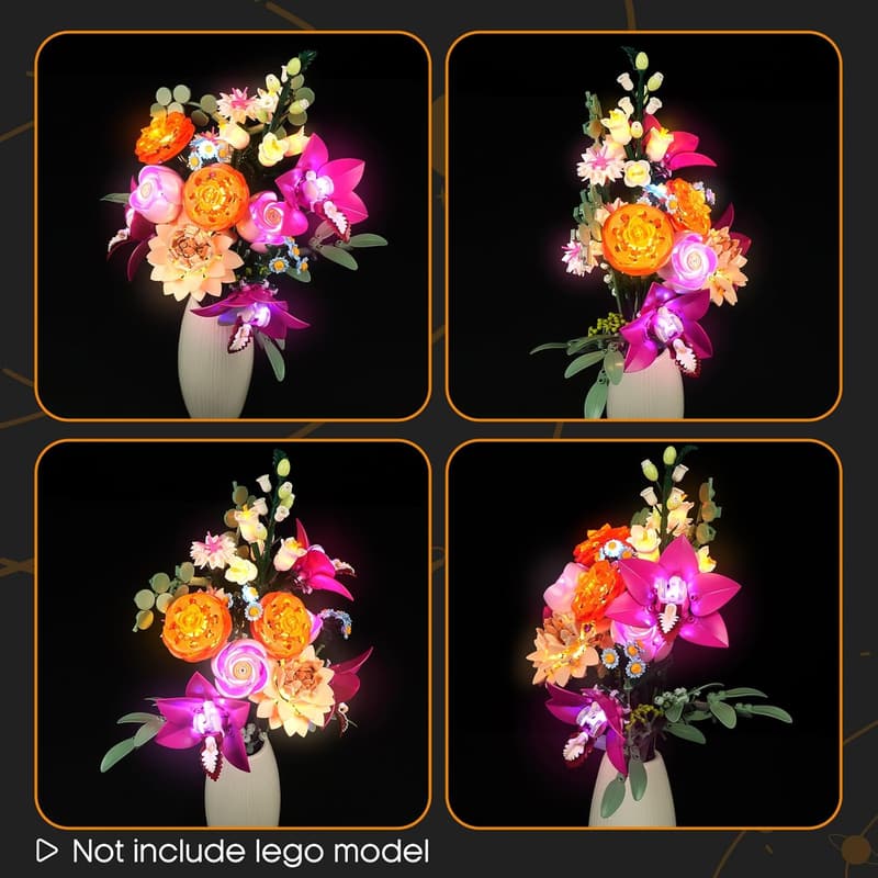 LEGO Flower Bouquet Light Kit - Compatible with Building Blocks