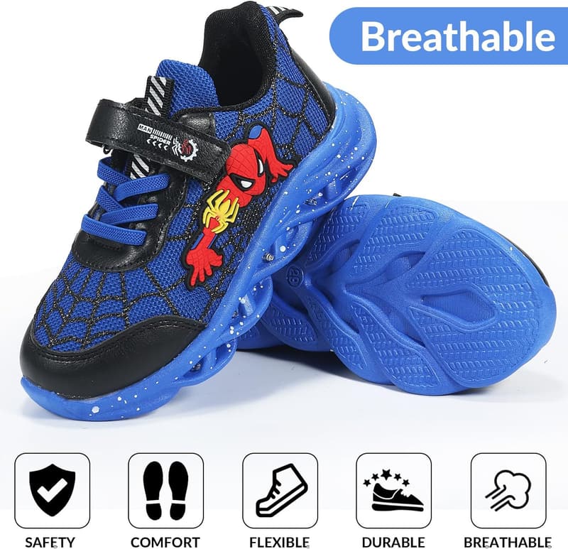Breathable Cartoon LED Sneakers for Outdoor Sports