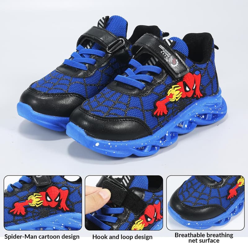 Breathable Cartoon LED Sneakers for Outdoor Sports