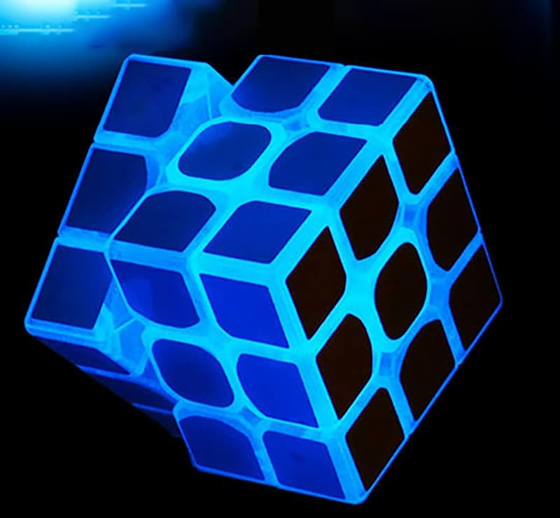 Glow-in-the-Dark 3x3 Speed Cube Puzzle for Kids & Adults