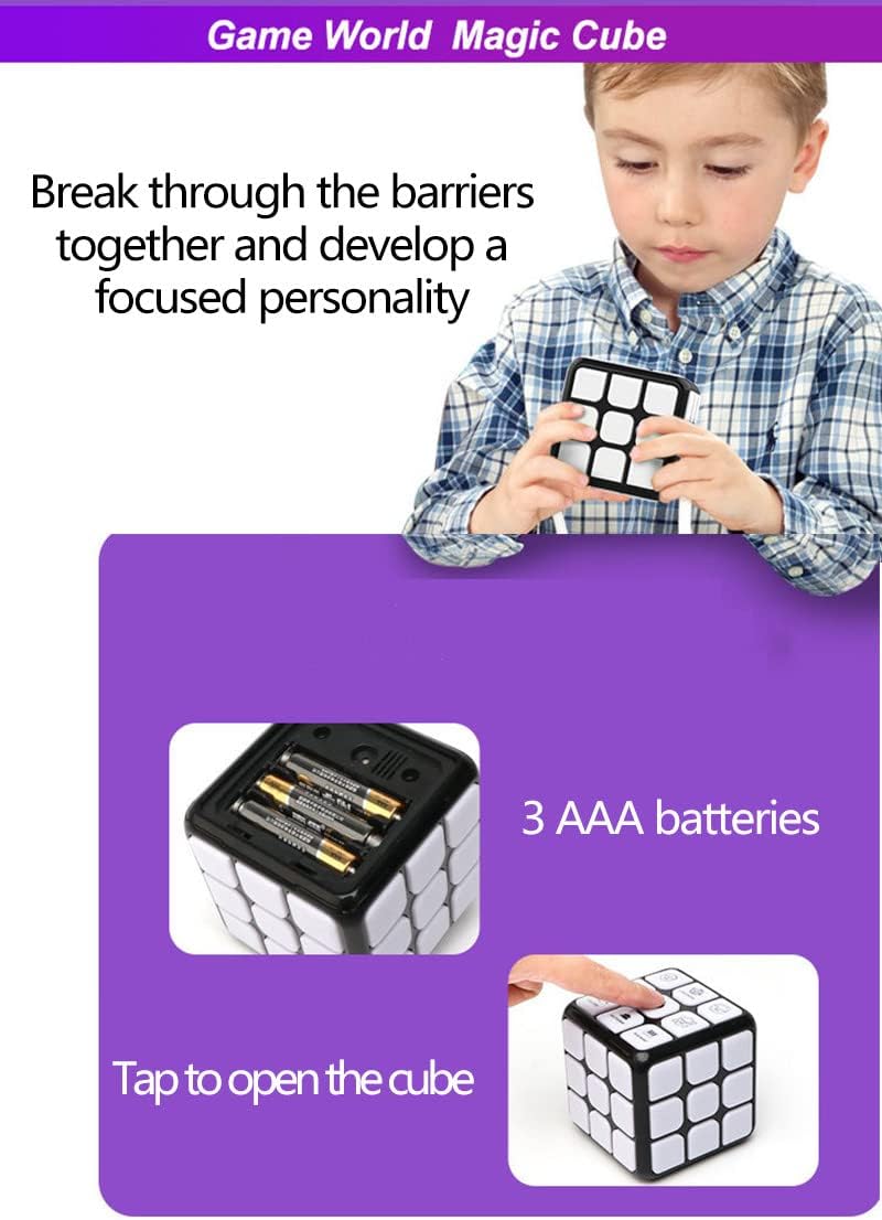 7-in-1 Electronic Flashing Cube Toy for Kids Ages 6-12