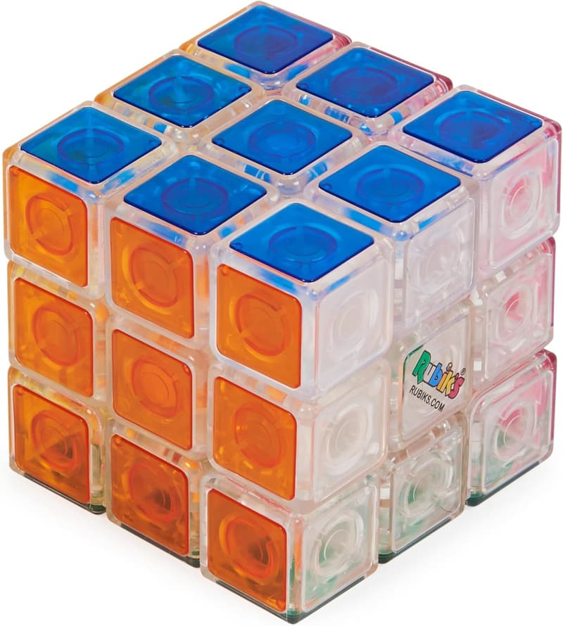 Colorful 3x3 Crystal Rubik's Cube Puzzle for All Ages