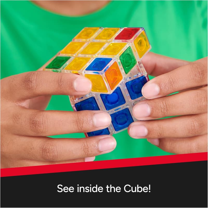 Colorful 3x3 Crystal Rubik's Cube Puzzle for All Ages