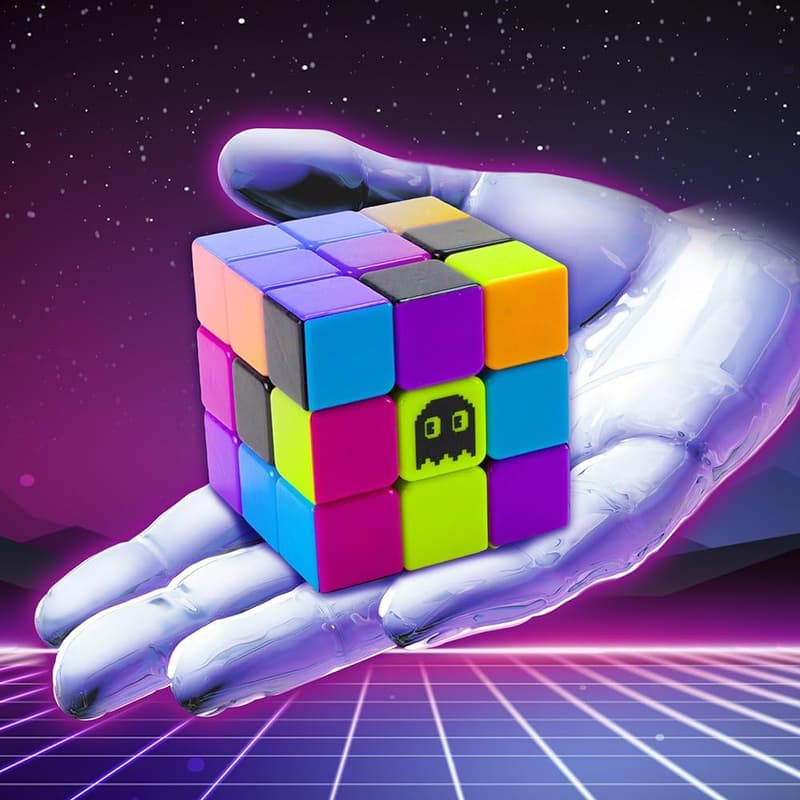 Neon 80s Mod Puzzle Cube – Cool Fidget Toy for Adults & Families