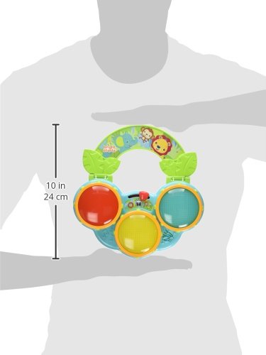 Bright Starts Safari Beats Musical Drum Toy for Ages 3+