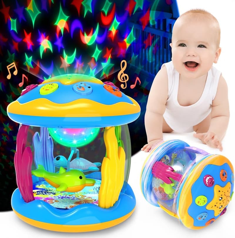 Musical Projector Baby Toy - Learning & Tummy Time Gift