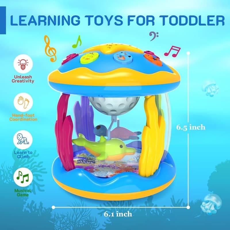 Musical Projector Baby Toy - Learning & Tummy Time Gift