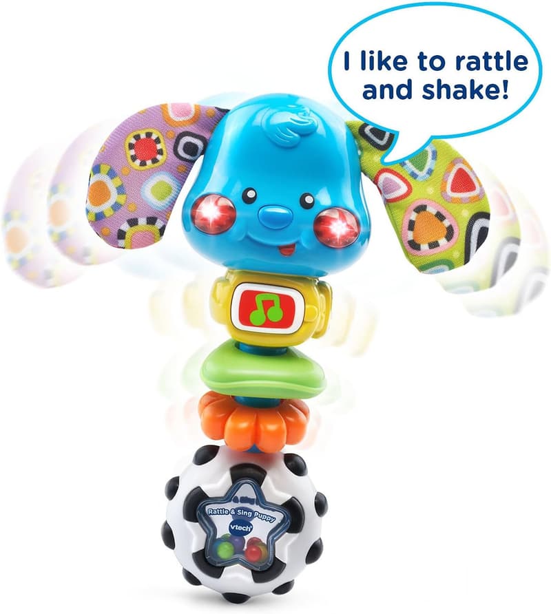 VTech Baby Puppy Rattle with Songs and Sounds