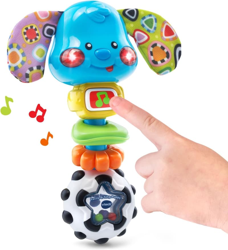 VTech Baby Puppy Rattle with Songs and Sounds