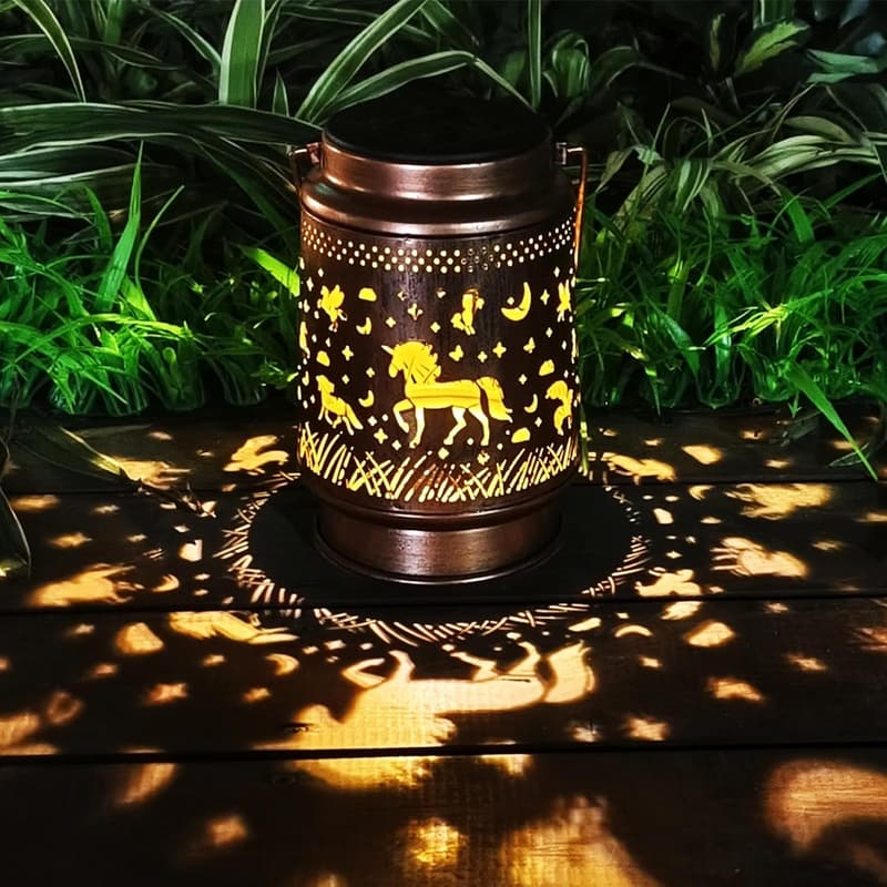 Unicorn Solar LED Lantern - Outdoor Waterproof Garden Decor