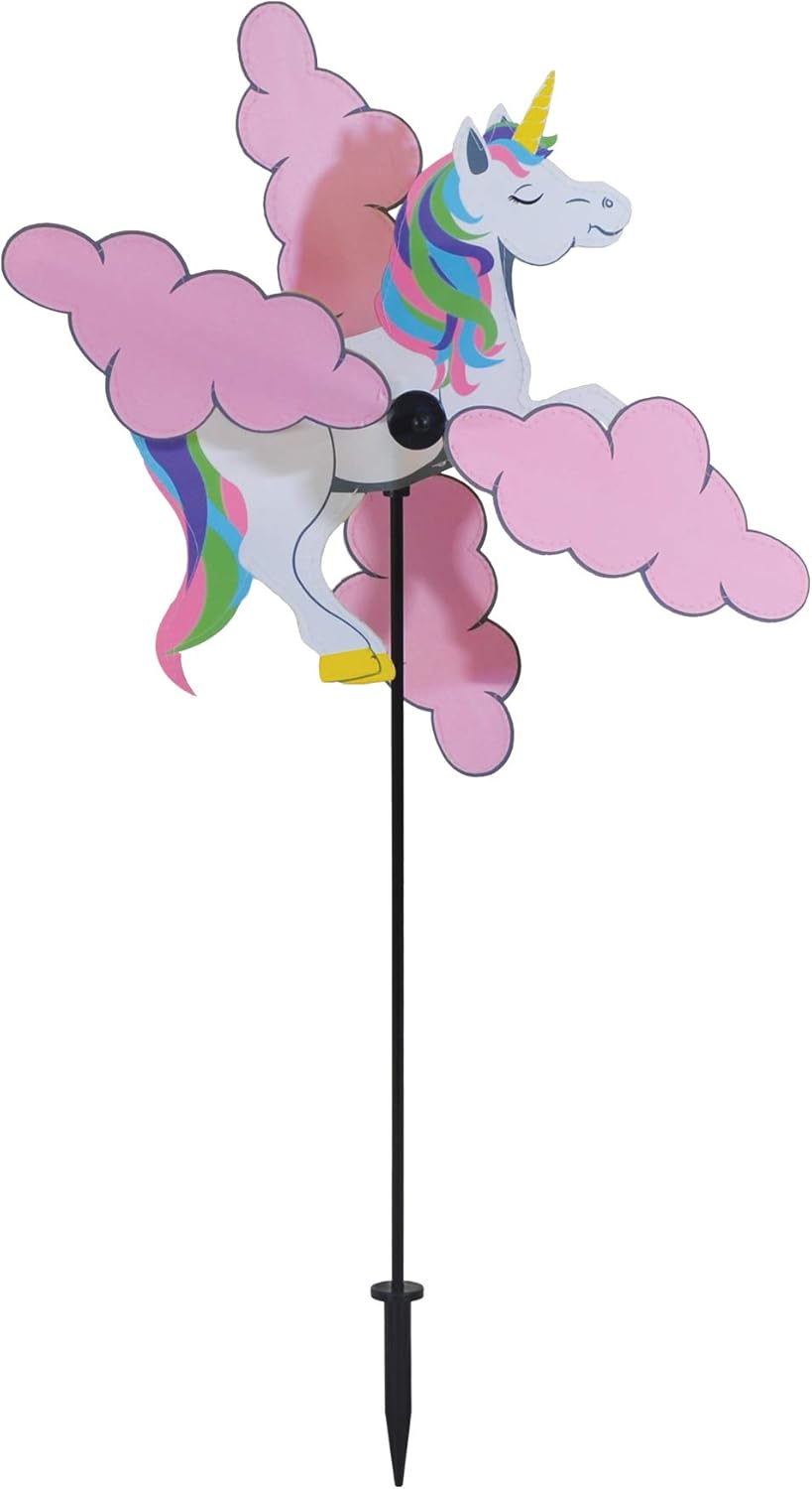 Unicorn Wind Spinner Garden Decor by In the Breeze