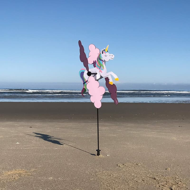 Unicorn Wind Spinner Garden Decor by In the Breeze