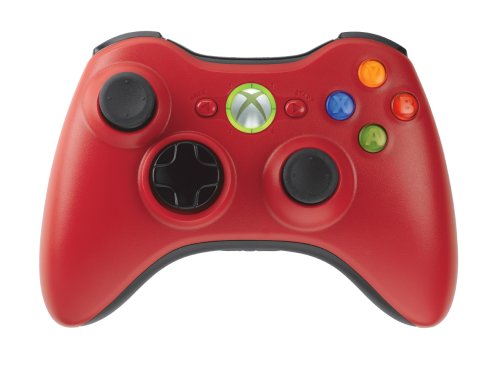 Xbox 360 Limited Edition Red Wireless Controller with Play & Charge Kit