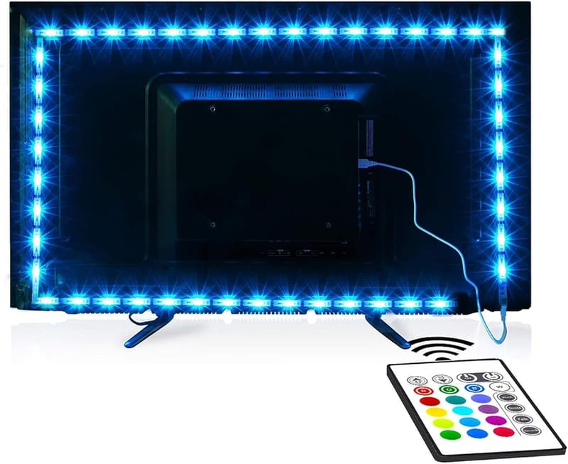 USB-Powered RGB LED Backlight Strip for 40-60