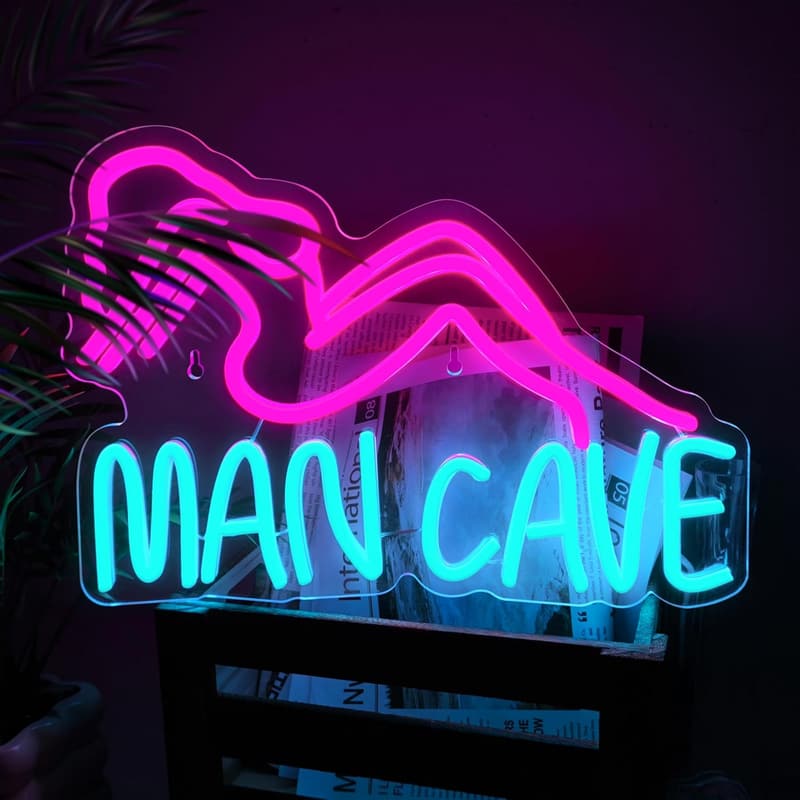USB Powered Dimmable LED Neon Sign for Man Cave Decor