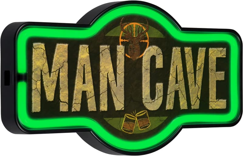 Vintage Inspired LED Neon Sign for Man Cave Decor