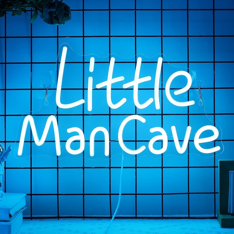 Gamer Room Neon Sign – Little Man Cave Wall Decor for Boys