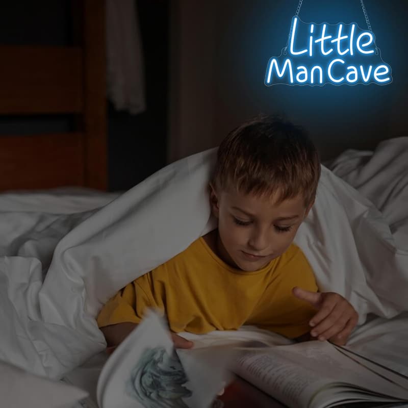 Gamer Room Neon Sign – Little Man Cave Wall Decor for Boys
