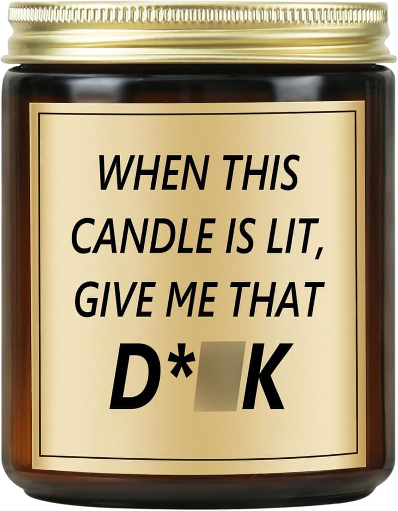 Lavender Candle for Couples - Funny Birthday/Anniversary Gift