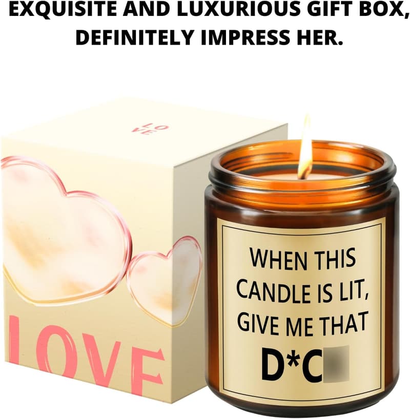 Lavender Candle for Couples - Funny Birthday/Anniversary Gift