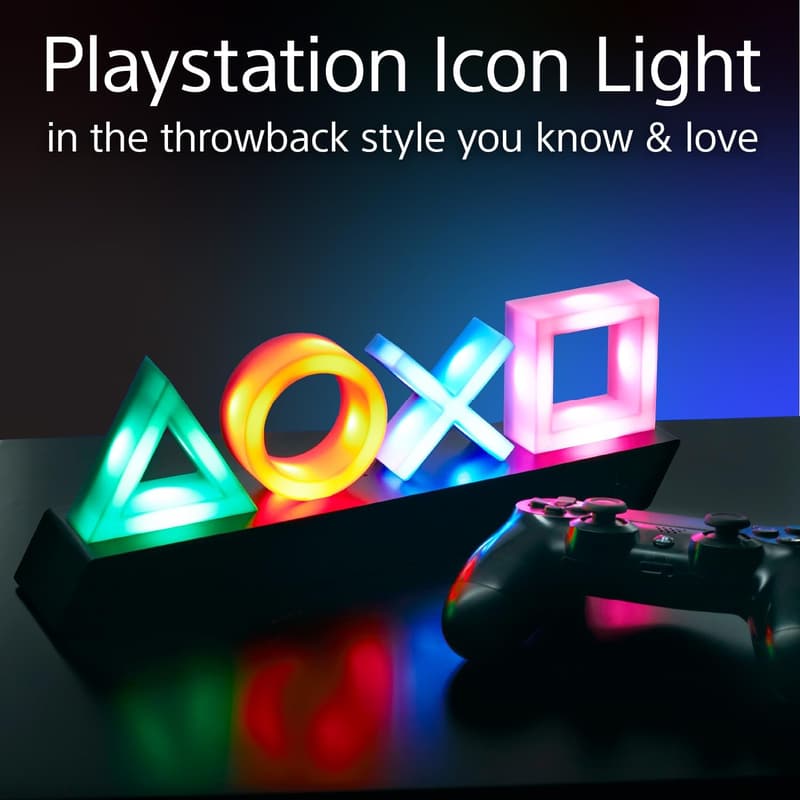 PlayStation Controller Icons Light - Sound Reactive Gaming Decor