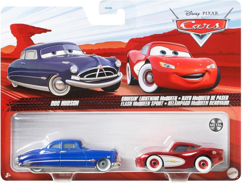 Disney Cars Doc Hudson & Lightning McQueen 2-Pack Die-Cast Toys