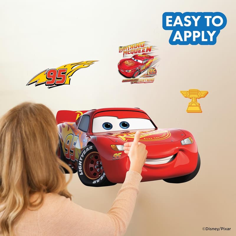 Lightning McQueen Wall Decals - Vinyl Stickers for Kids' Room Decor