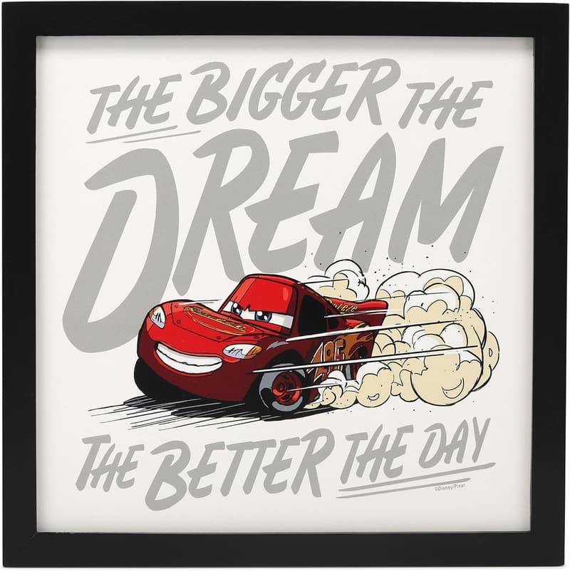 Lightning McQueen Wall Decor - Disney Pixar Framed Art