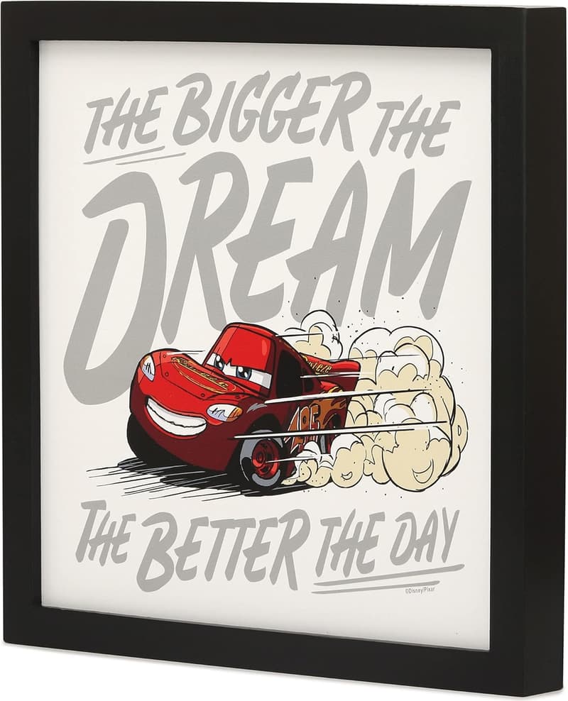 Lightning McQueen Wall Decor - Disney Pixar Framed Art