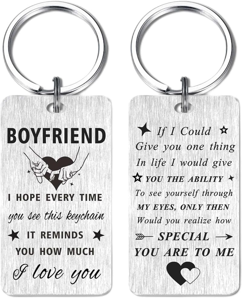 Birthday Keychain Gift for Him - Valentine's Day & Anniversary