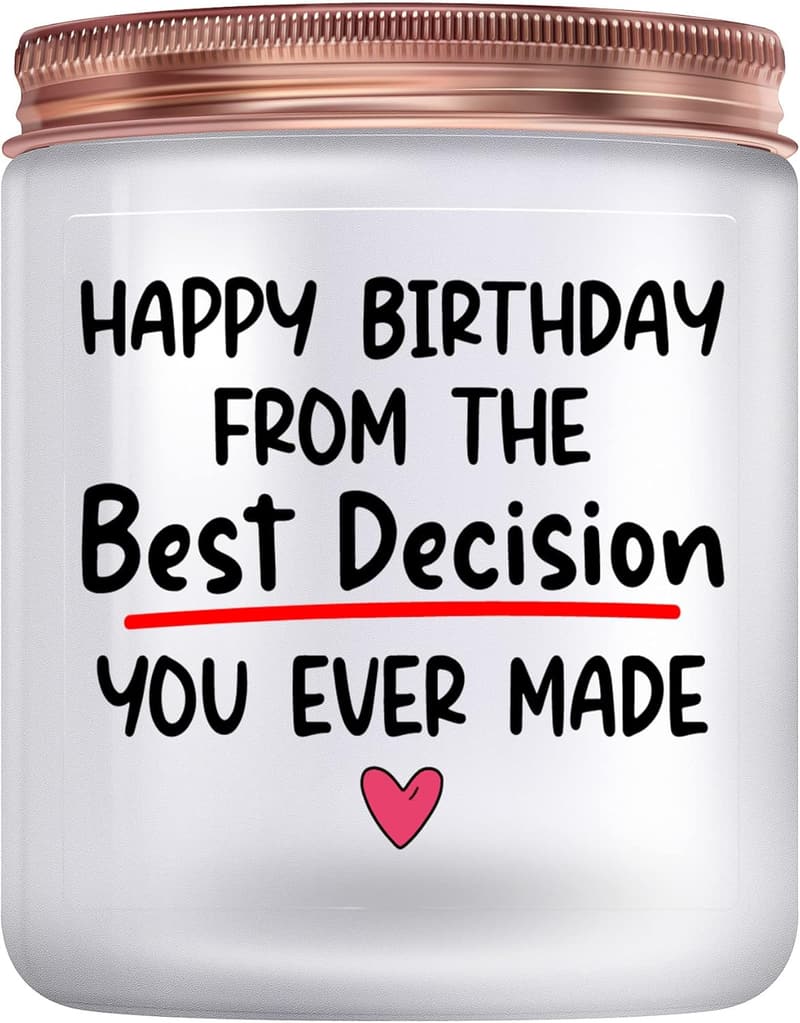 Happy Birthday Lavender Scented Candles for Her