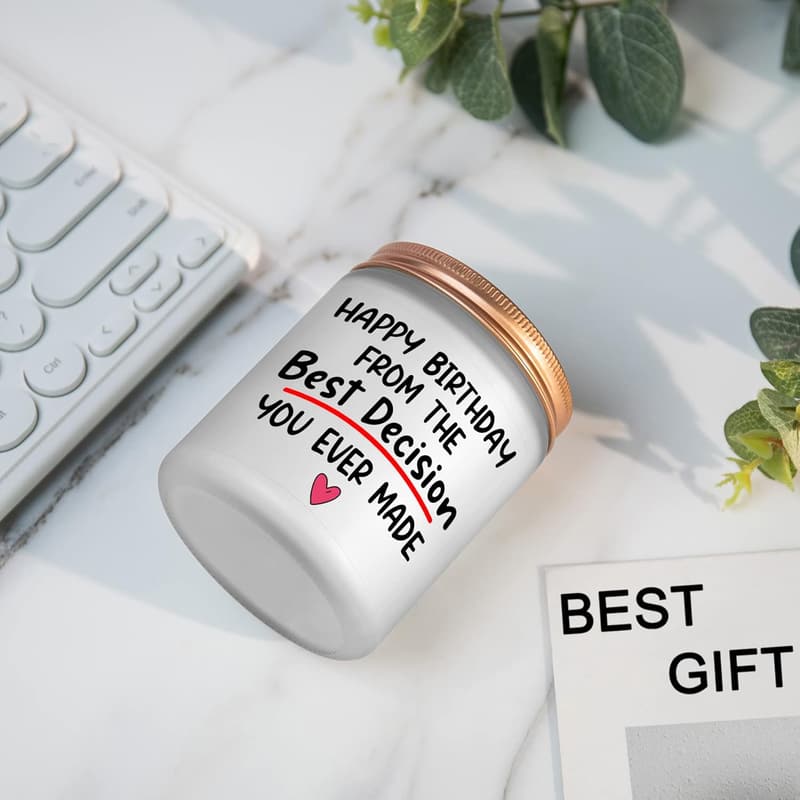 Happy Birthday Lavender Scented Candles for Her