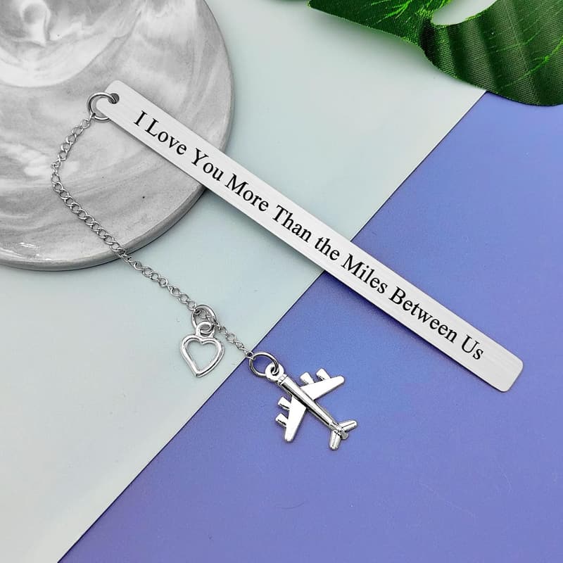 Long Distance Relationship Couple Bookmarks - Anniversary Gift