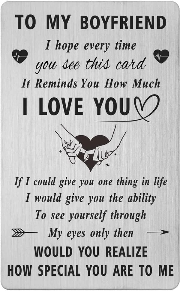Father's Day Card for Boyfriend - Romantic Long Distance Gift