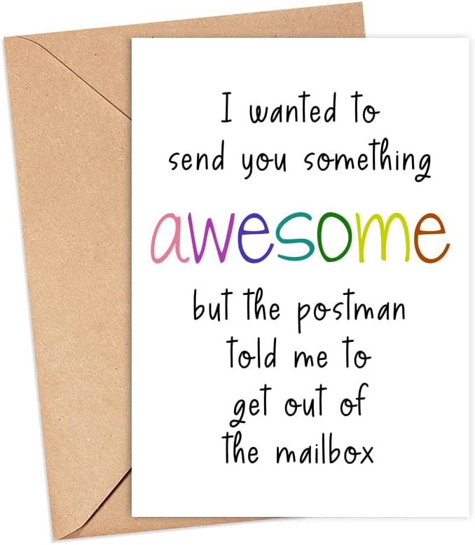 Awesome Long Distance Birthday Card for Friend or Family