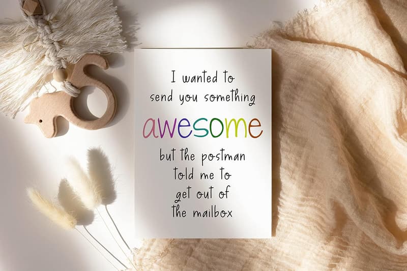 Awesome Long Distance Birthday Card for Friend or Family