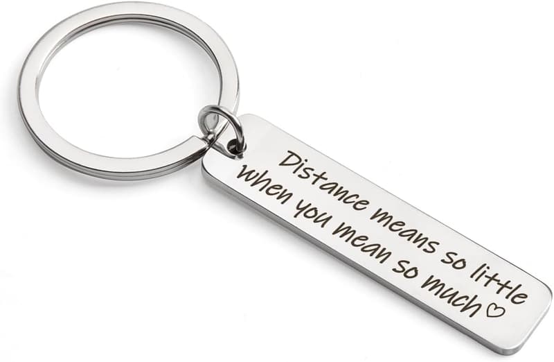 Long-Distance Boyfriend Keychain - Thoughtful Gift from Girlfriend