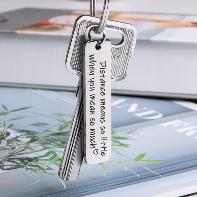 Long-Distance Boyfriend Keychain - Thoughtful Gift from Girlfriend