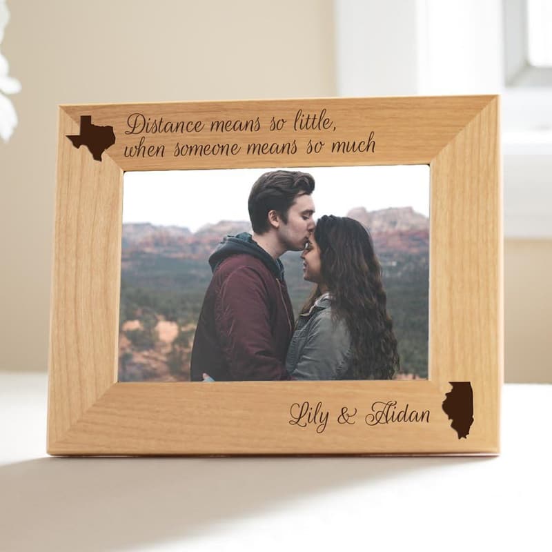 Valentine's Day Personalized Long Distance Picture Frame