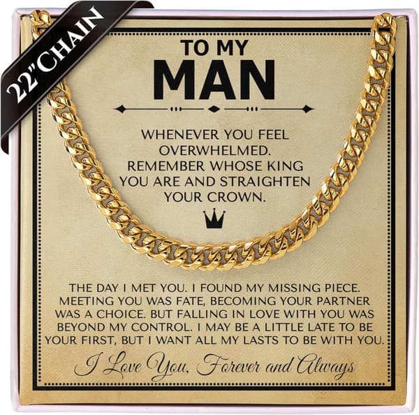 Romantic Steel Cuban Necklace for Him