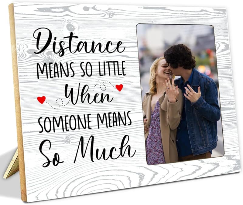 Long Distance Relationship Picture Frame for Couples