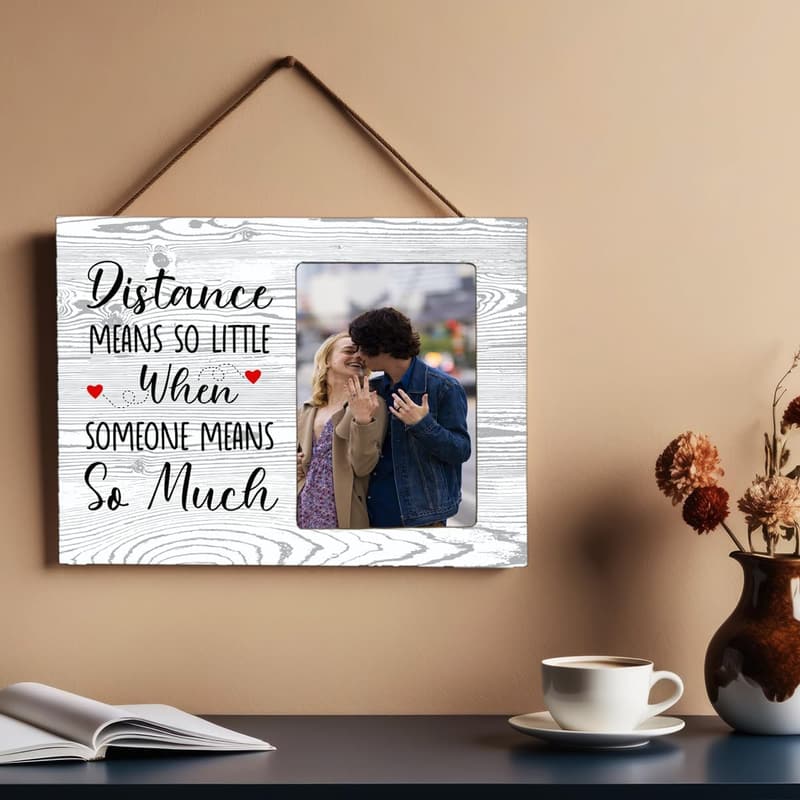 Long Distance Relationship Picture Frame for Couples