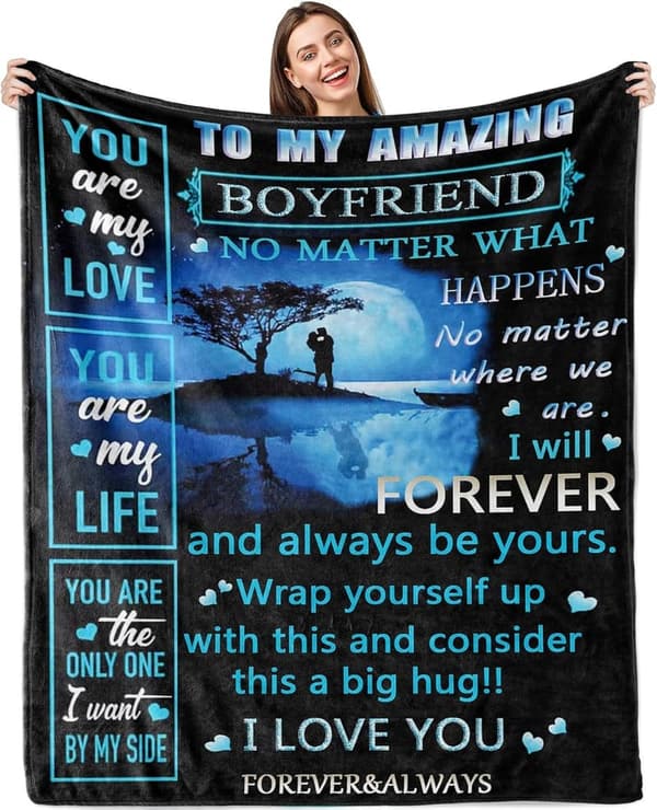 Boyfriend Birthday Gift - Soft Throw Blanket 60