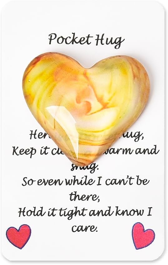 Valentine's Day Pocket Hug Heart Token for Long-Distance Couples