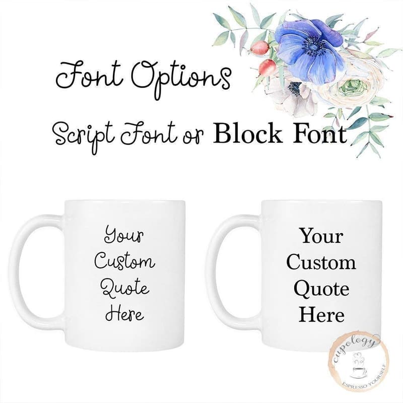 Long Distance State Mug with Custom Quote, 11oz or 15oz