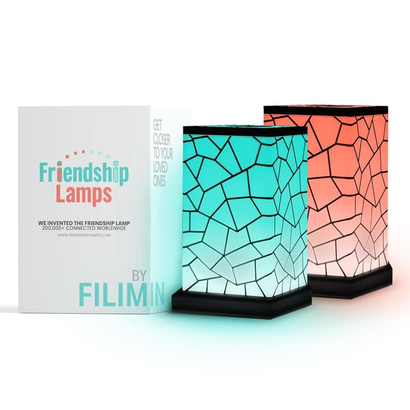 Friendship Lamp® Wi-Fi Touch Lamp Set for Long-Distance Connection