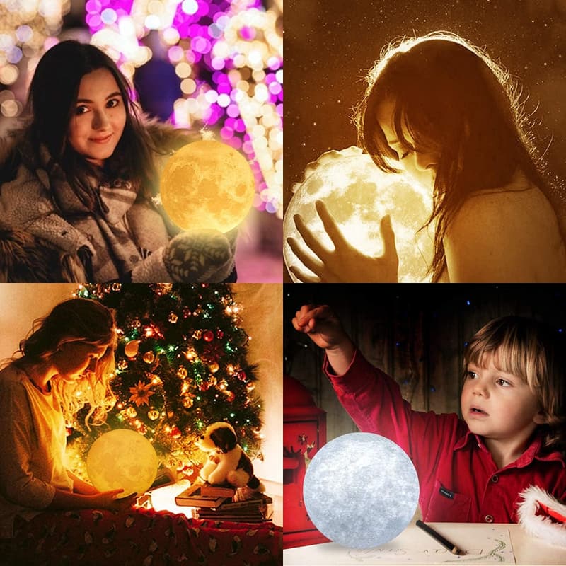 Personalized 3D Moon Lamp for Wife's Anniversary or Birthday