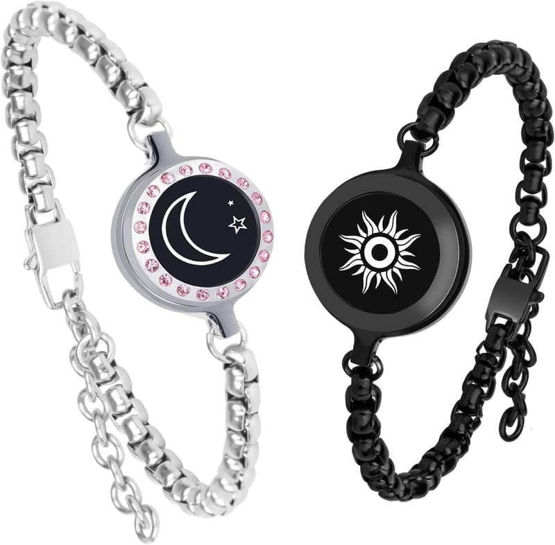 Long Distance Relationship Touch Bracelets for Couples