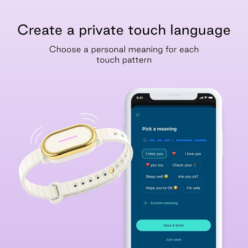 Long-Distance Relationship Touch Bracelet Set for Couples